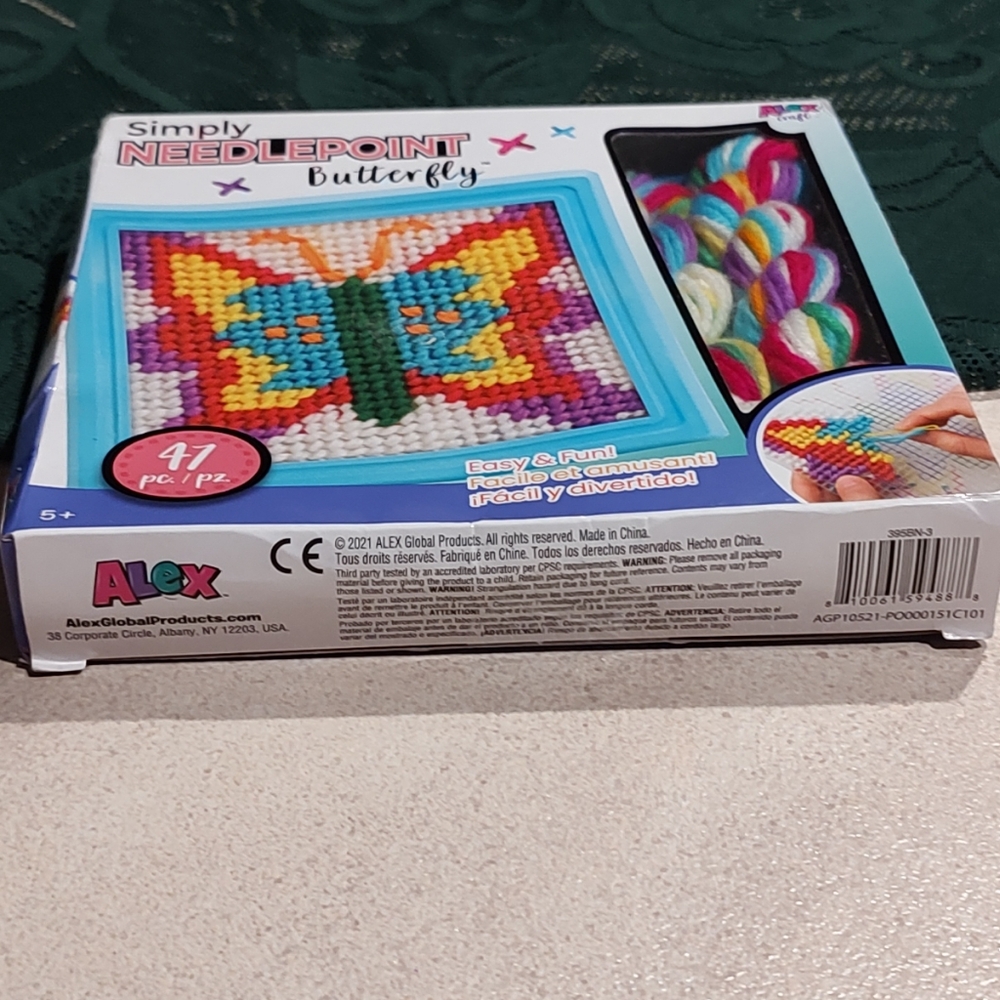 Elevate your child's artistic expression with the Alex Craft Simply Needlepoint